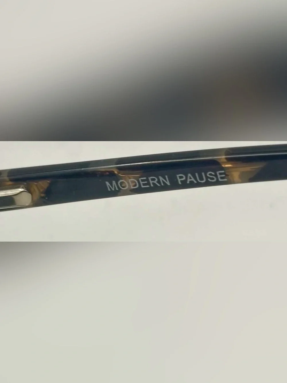Modern Pause Black Brown Oval Sunglasses Frames Only